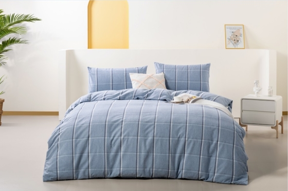 OEM Twin Duvet Covers King Full Size Duvet Cover Blue Polyester Blended Flannel