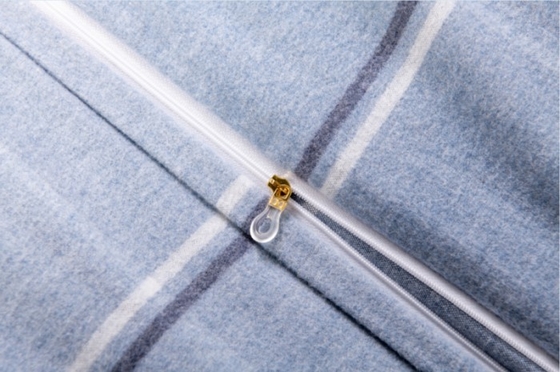 OEM Twin Duvet Covers King Full Size غطاء الغطاء الأزرق البوليستر المختلط بالفلانيل
