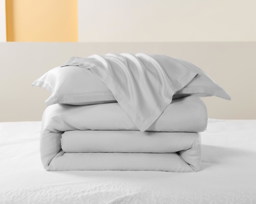 OEM Tencel Lyocell Comforter Set بيضاء مريحة Twin Comforter Sets