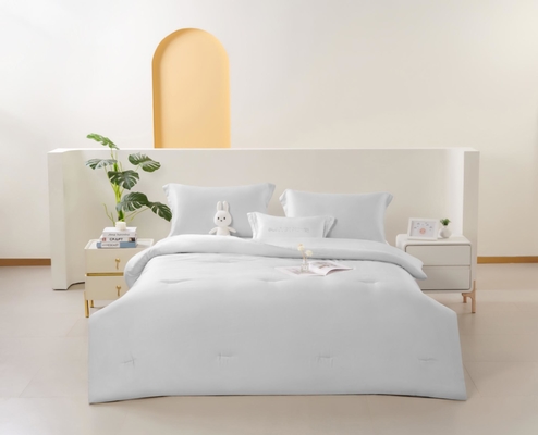 OEM Tencel Lyocell Comforter Set بيضاء مريحة Twin Comforter Sets