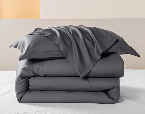 OEM Tencel Lyocell Comforter Set الرمادي الداكن المريح Twin Comforter Sets