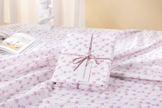 منشفة وردية زهرية قطن منشفة مستدامة للمنزل 60x90 60x120